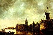 Jan van Goyen slottet montfort oil painting artist